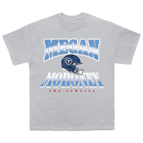 Exclusive Megan Moroney x Tennessee Titans Helmet Tee Heather Gray