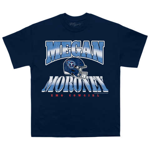 Megan Moroney x Tennessee Titans Helmet Tee Navy