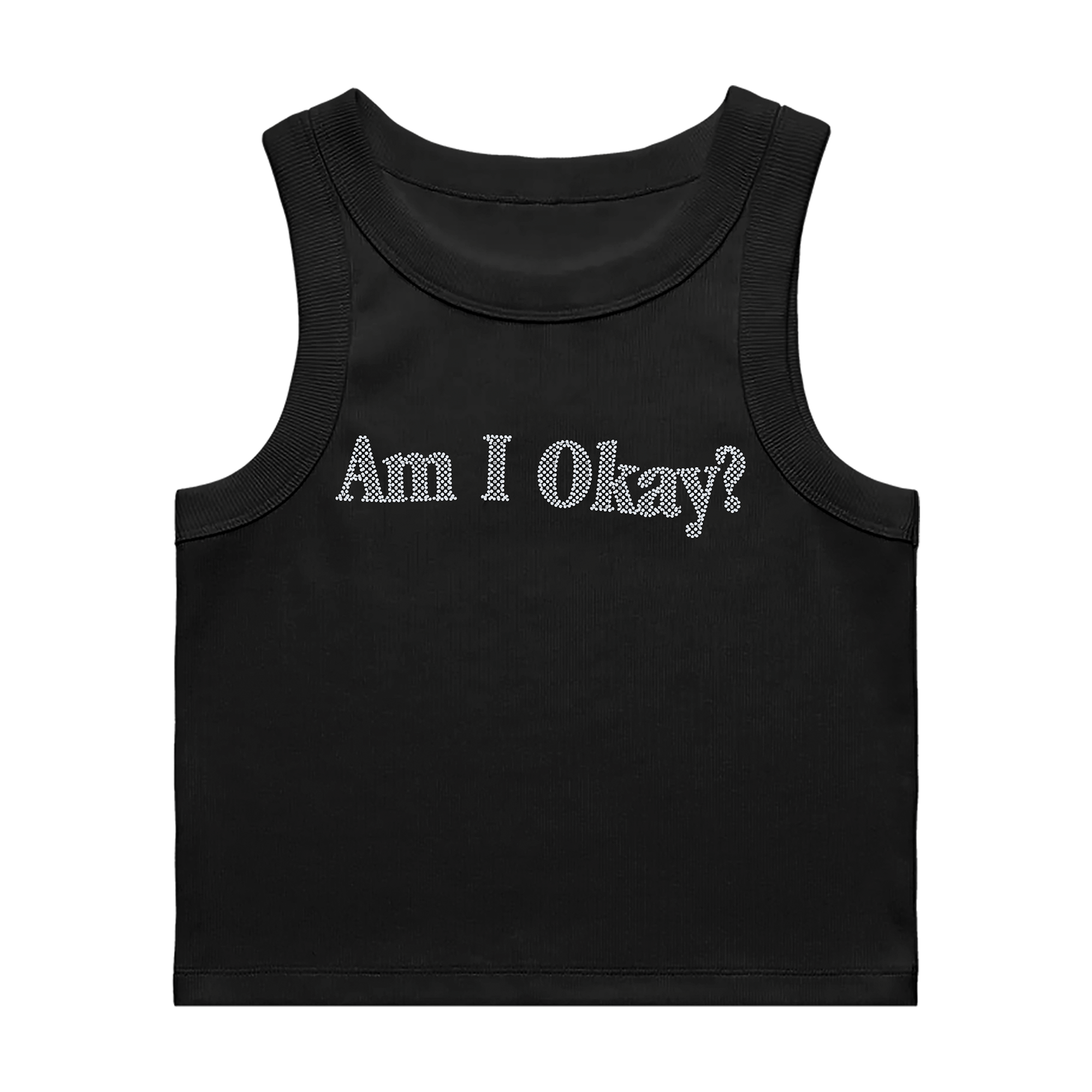 Am I Okay? Rhinestone Tank
