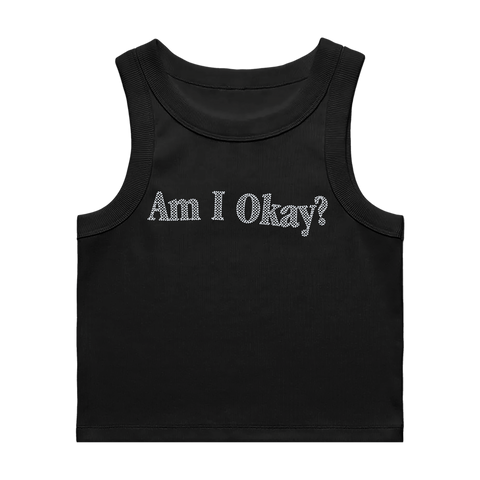 Am I Okay? Rhinestone Tank