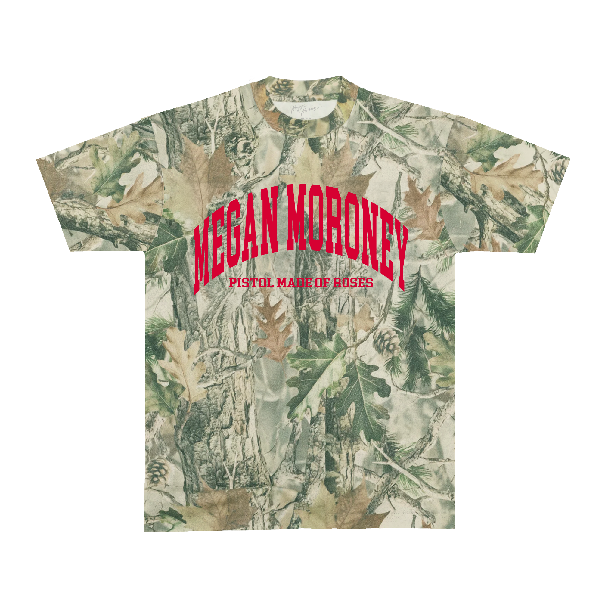 Pistol Made of Roses Camo Tee