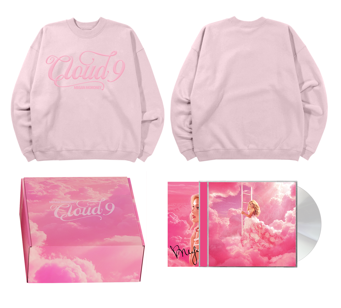 Cloud 9 Pink Crewneck Box Set