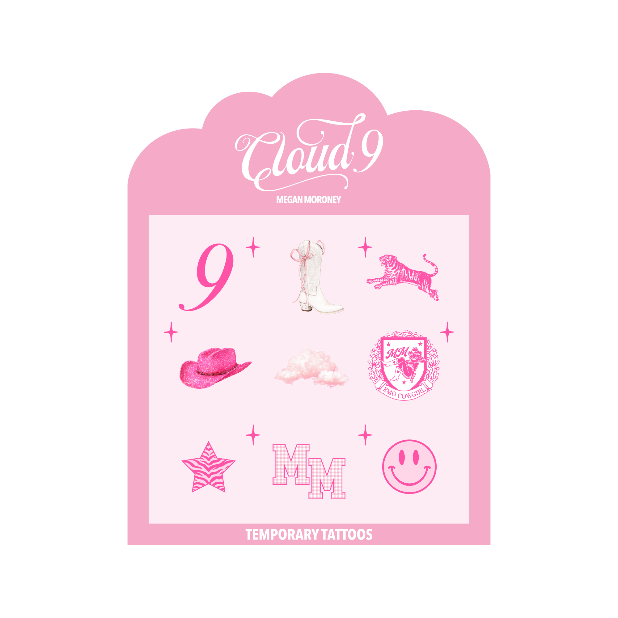 Cloud 9 Temporary Tattoos