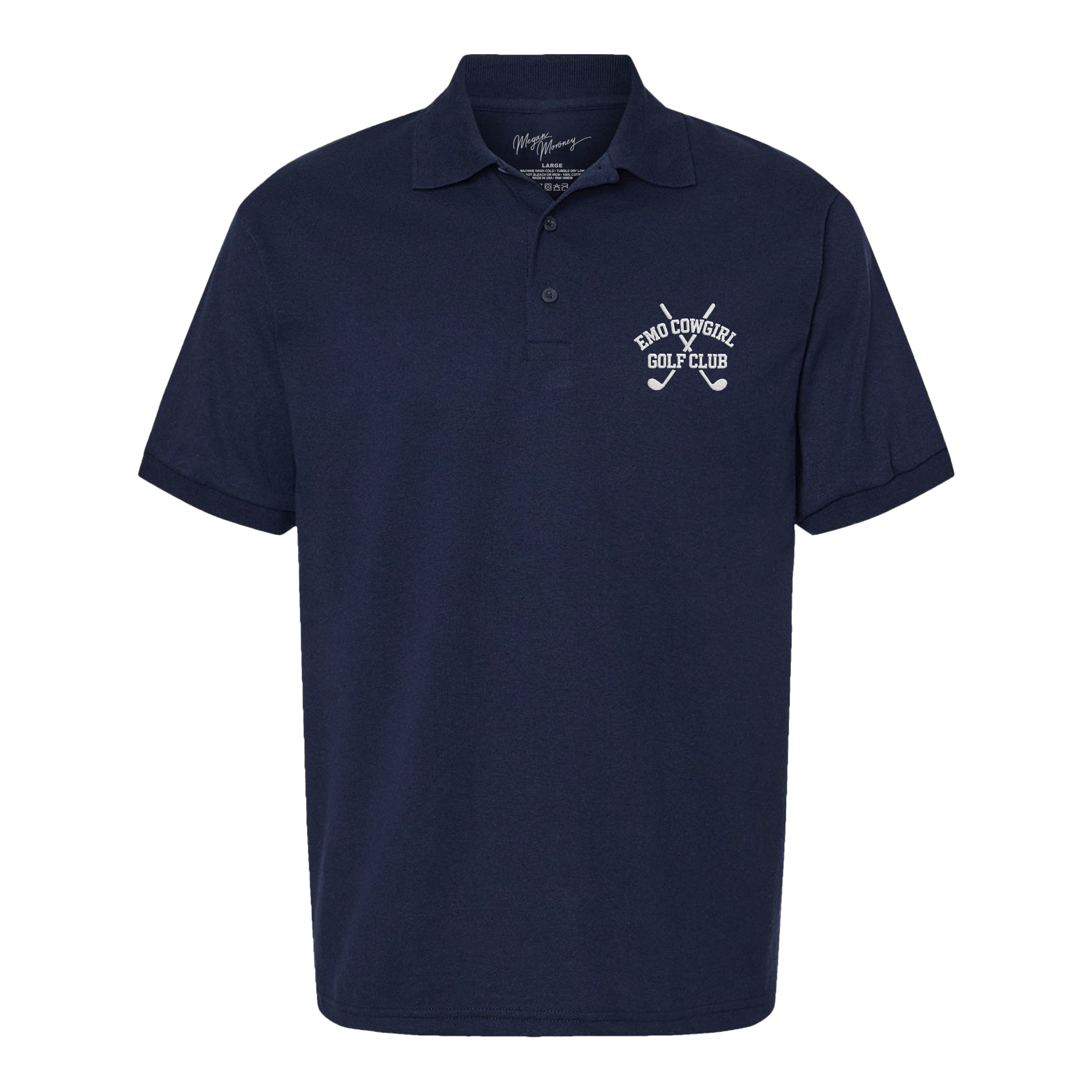 Men’s Emo Cowgirl Golf Club Polo Navy