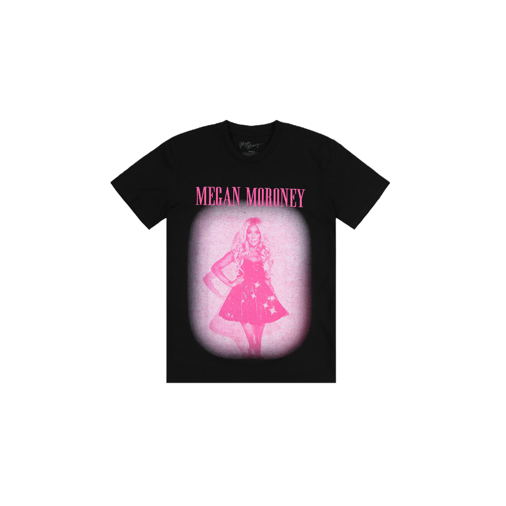 Pink Photo Black Tee
