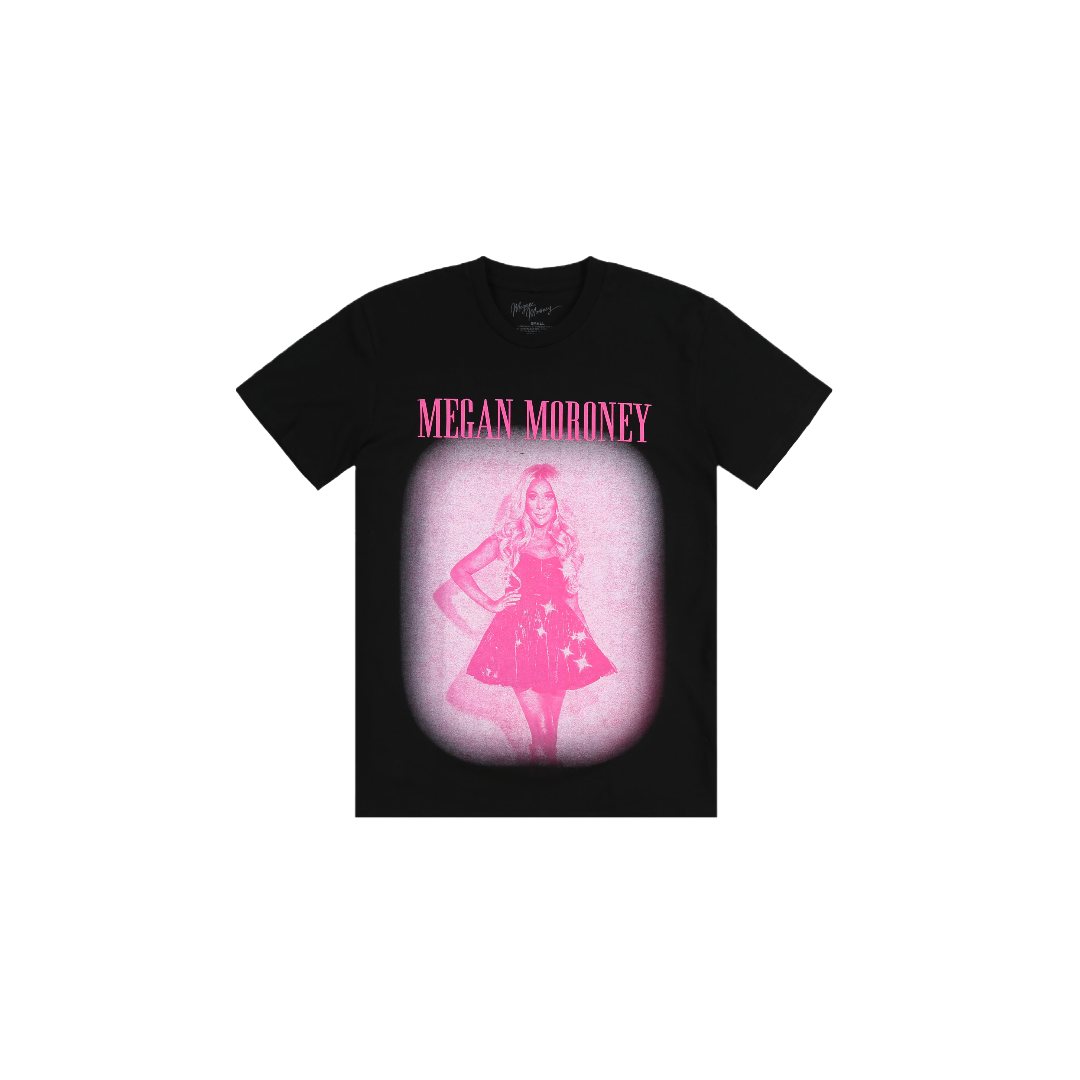 Pink Photo Black Tee
